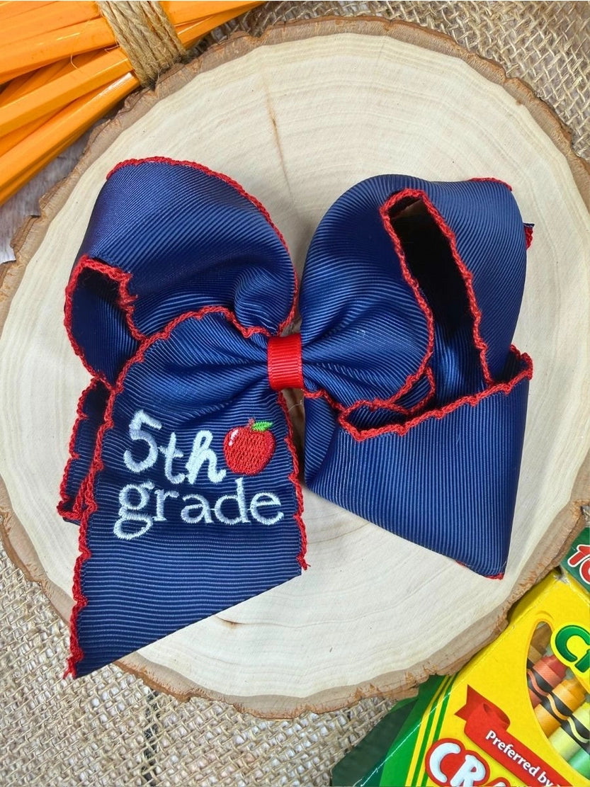 Navy/Red Grade Bows