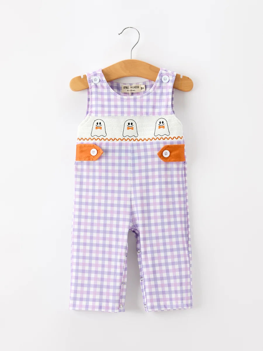 Ghost Plaid Romper