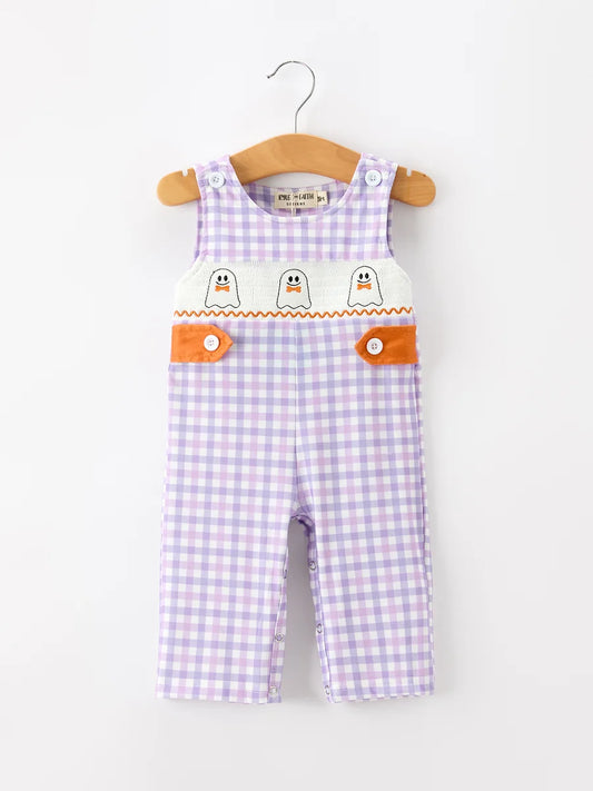 Ghost Plaid Romper