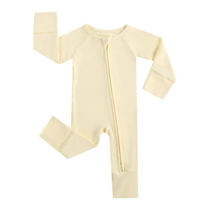 Sunshine Zippered Bamboo Baby Romper Coming Home Gift Nicu (ETA: 7/21/26)