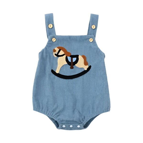 Rocking Horse Corduroy Romper