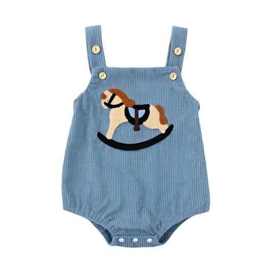 Rocking Horse Corduroy Romper