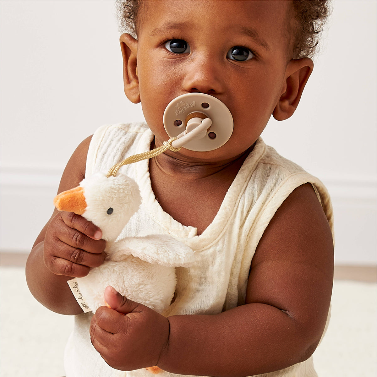 *FOUR OPTIONS* Bitzy Pal Natural Rubber Pacifier & Plush