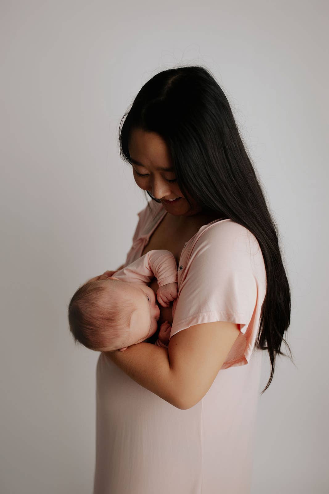 Heavenly Pink Mommy Labor and Delivery/ Nursing Gown