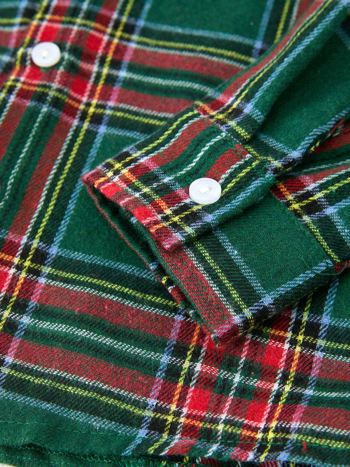 Christmas Plaid Boys Button Down Shirt Long Sleeve Top (ETA: END OF OCTOBER)