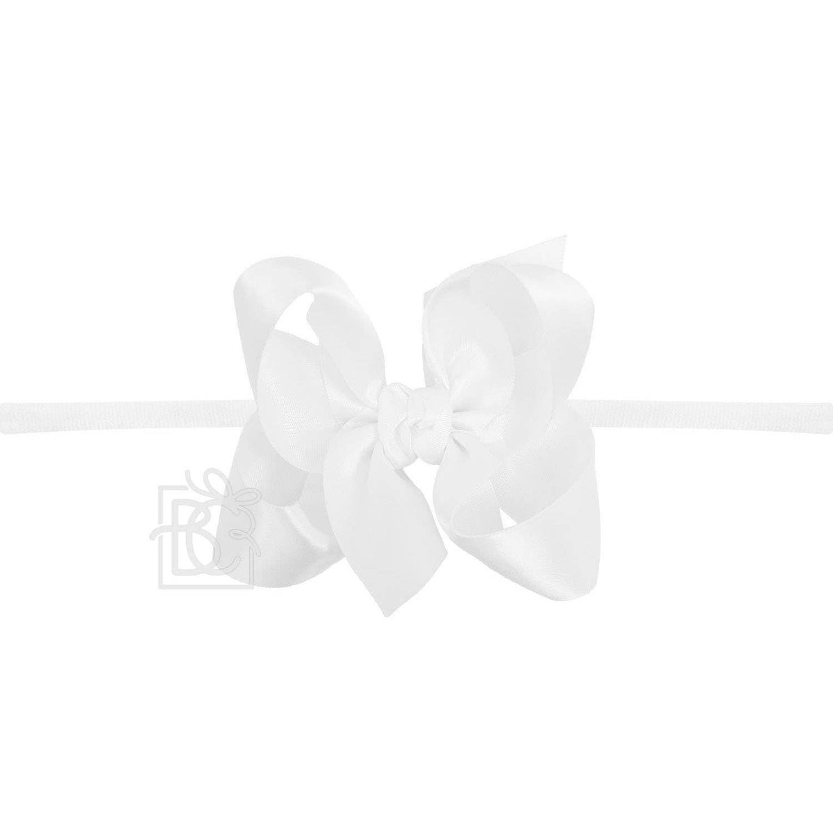 1/4" PANTYHOSE HEADBAND W/SATIN BOW