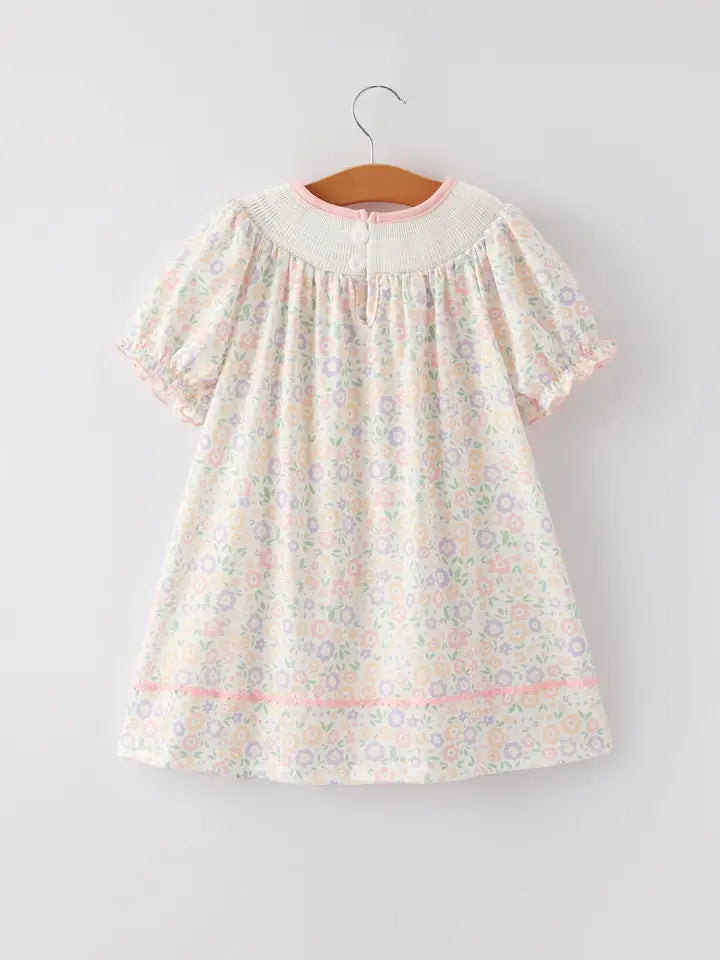 Easter Blessings Cross Embroidered Dress