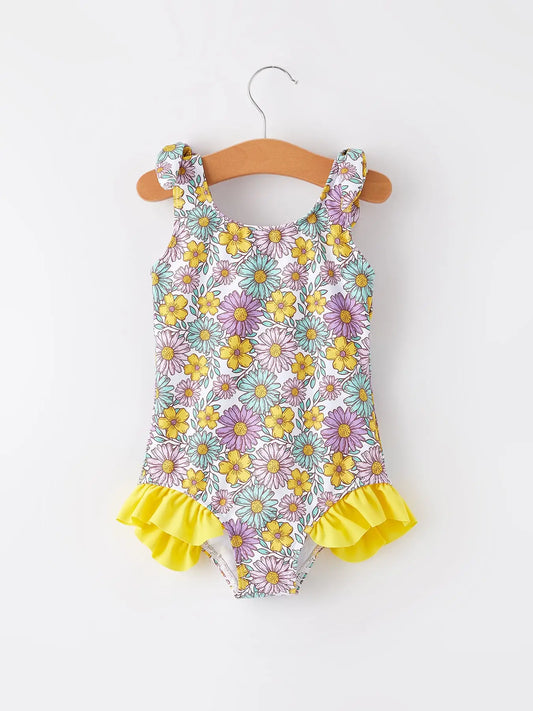 Sunshine Bloom Ruffle Swimsuit