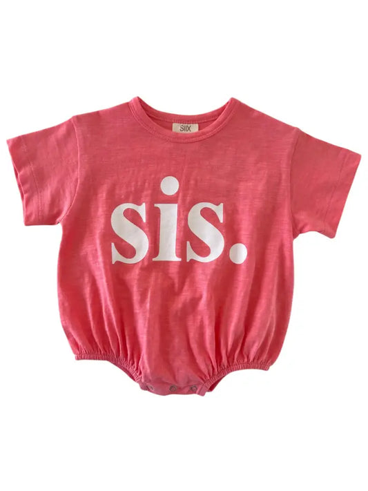 Sis Flamingo / Organic Graphic T-Shirt Bubble