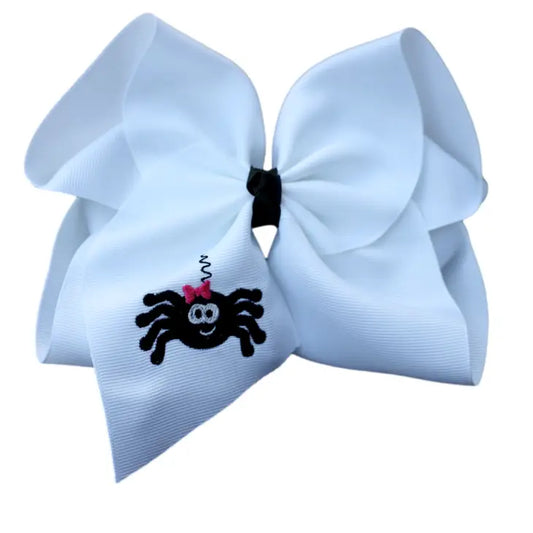 Miss Spider Embroidered Bow