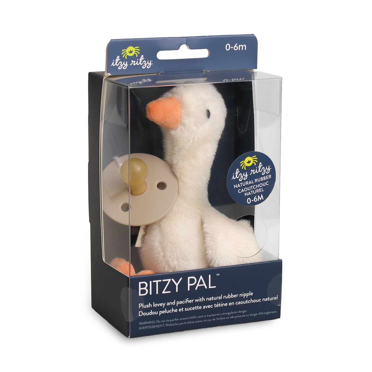 *FOUR OPTIONS* Bitzy Pal Natural Rubber Pacifier & Plush