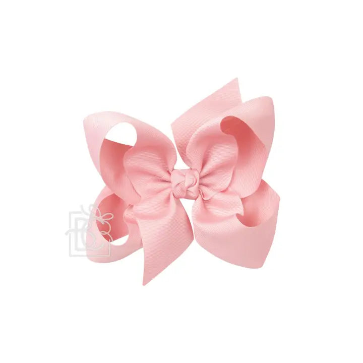 Signature Grosgrain Bow On Clip" - 6.5" (multiple colors)