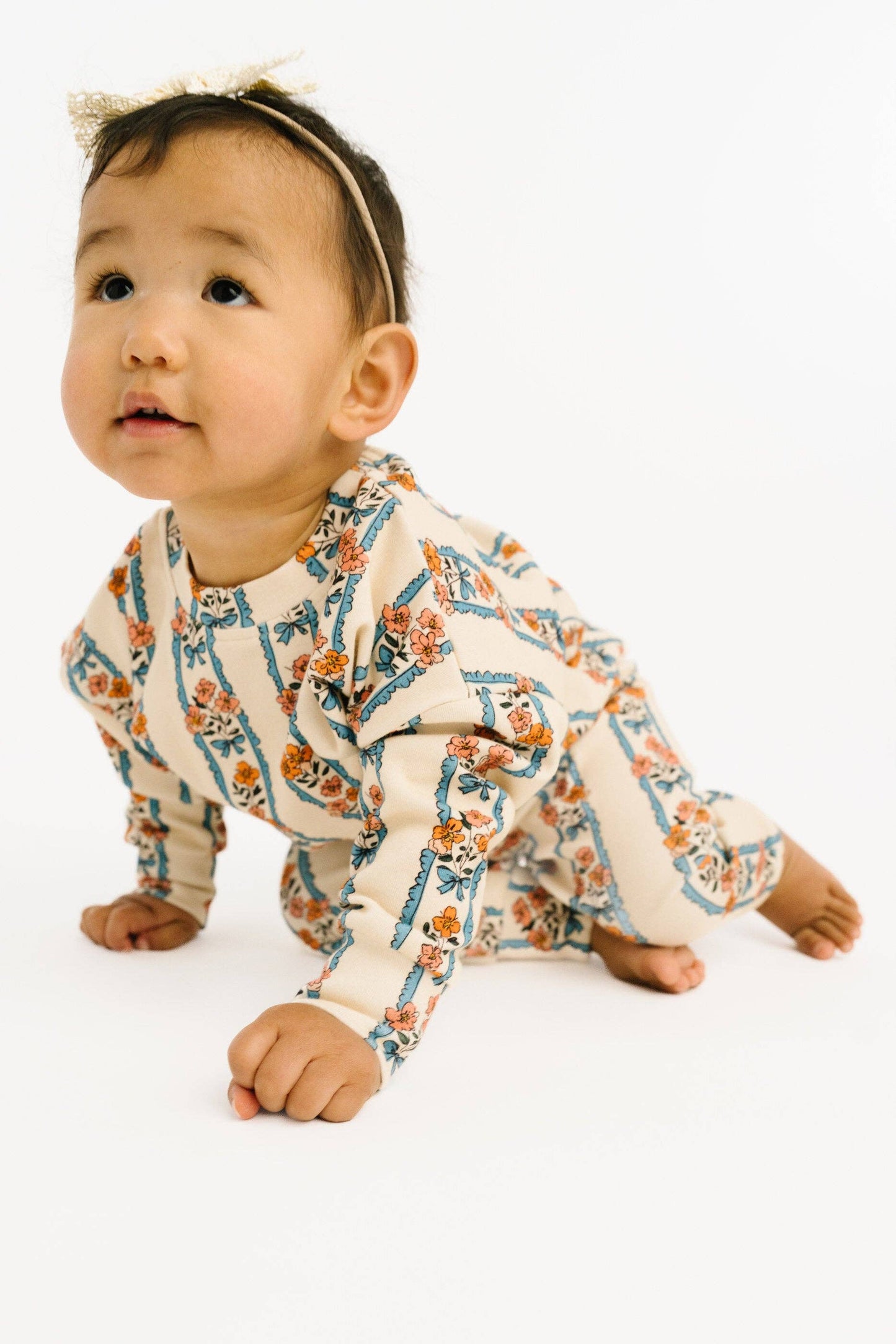 Cottage Bouquet Crewneck Set 5T