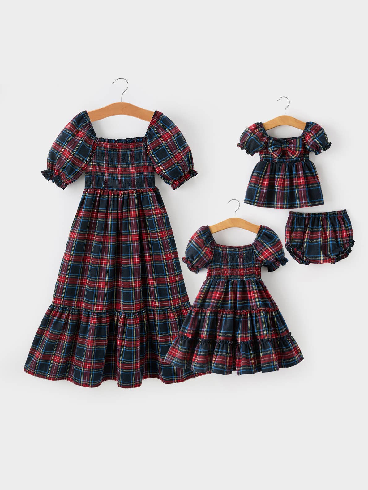 Mommy & Me Christmas Plaid Dresses