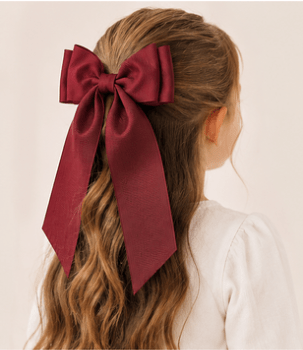 Double Looped Long Tail Boutique Hair Bow