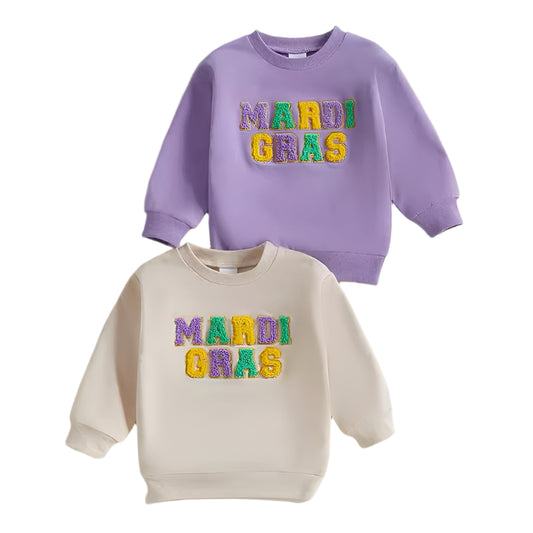 Mardi Gras Patch Pullover