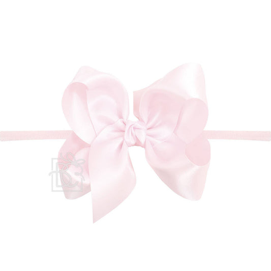 1/4" PANTYHOSE HEADBAND W/SATIN BOW