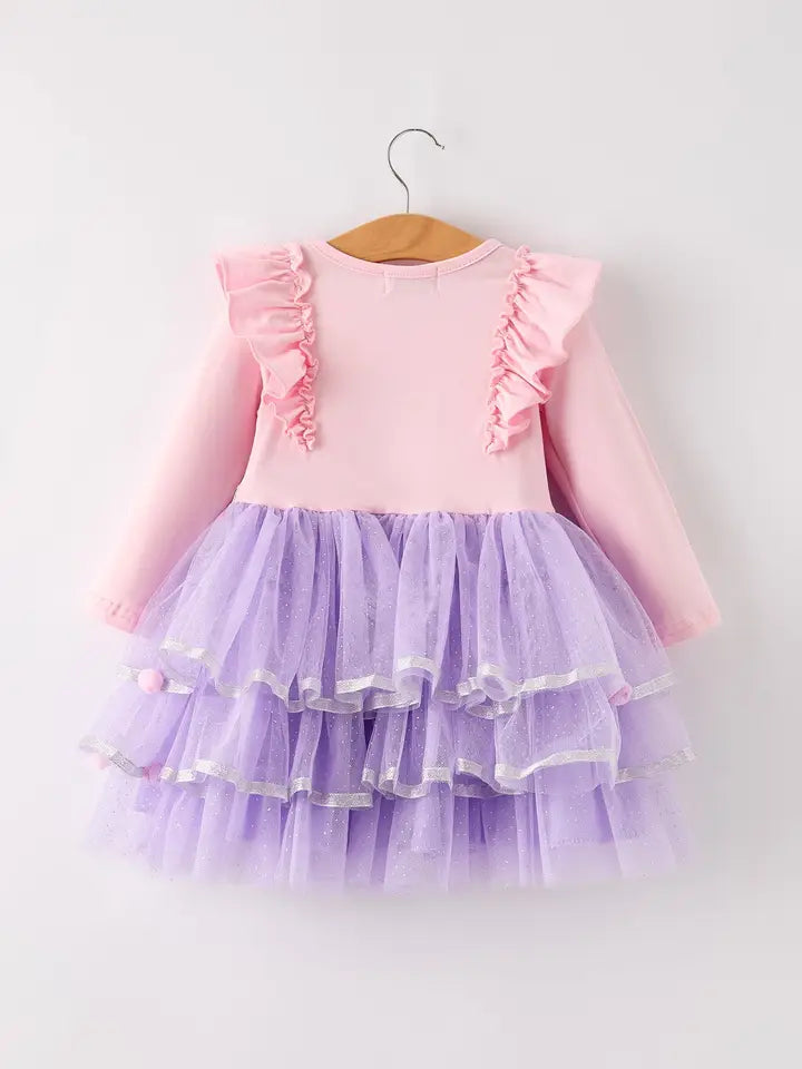 Thanksgiving Tulle Pink Purple Tutu Dress (ETA: Mid July)