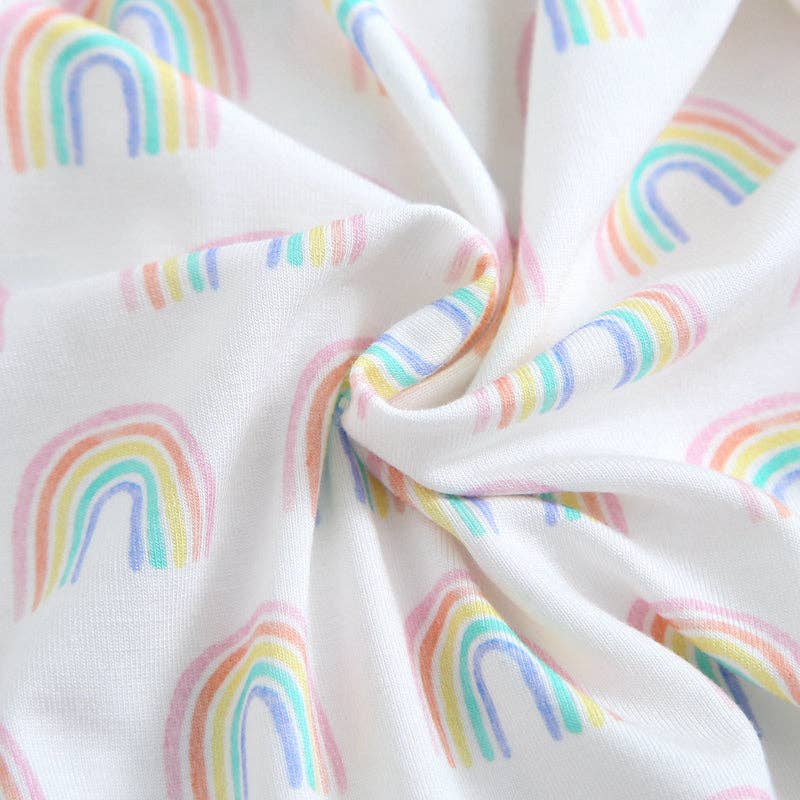 Forever Rainbow Zippered Baby Romper NICU Going Home Outfit