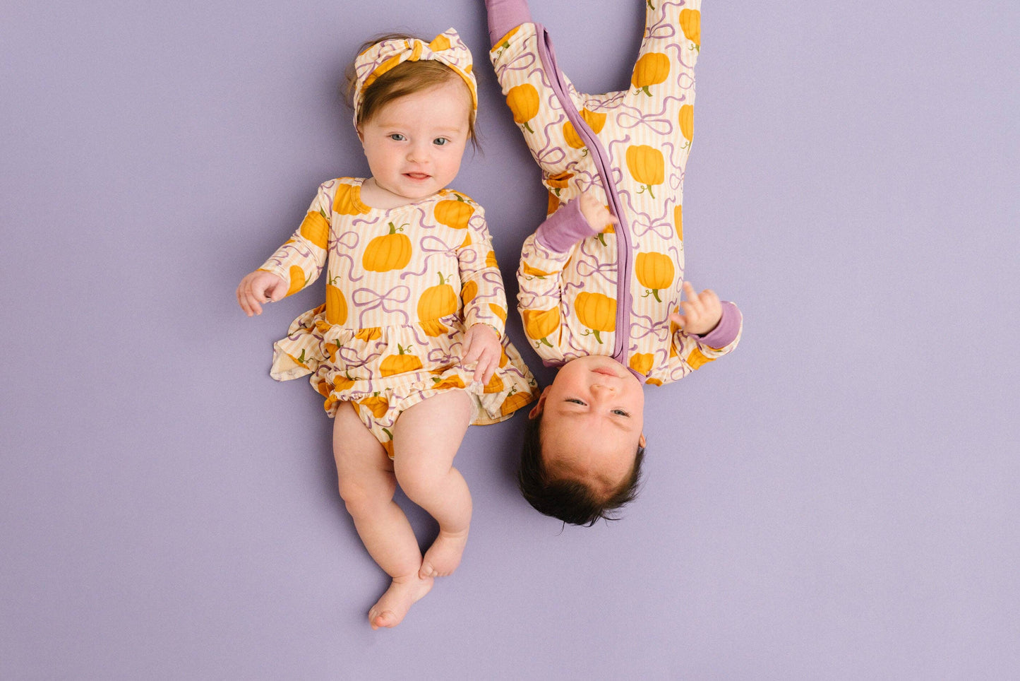 Pumpkin & Bows Bamboo Sleeper