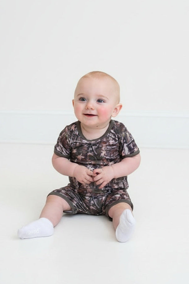 Woody Camo Boy Romper