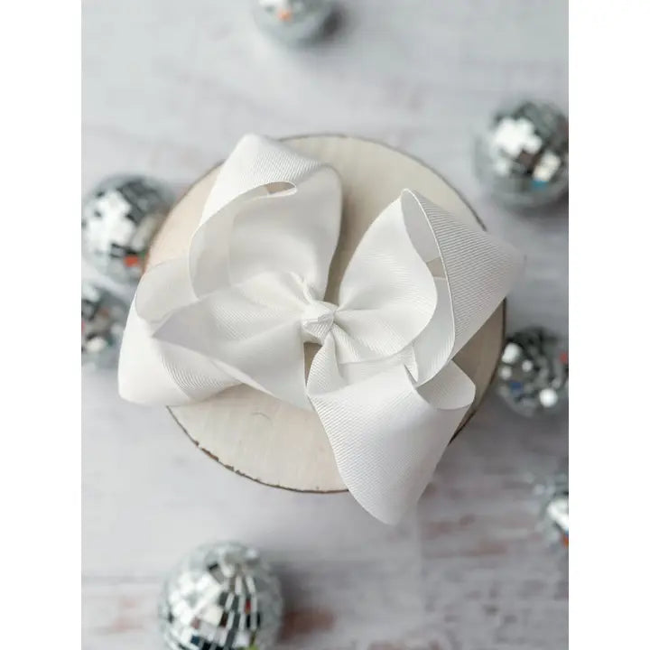 Oversize Grosgrain Hair Bow - Alligator Clip - 5.5"