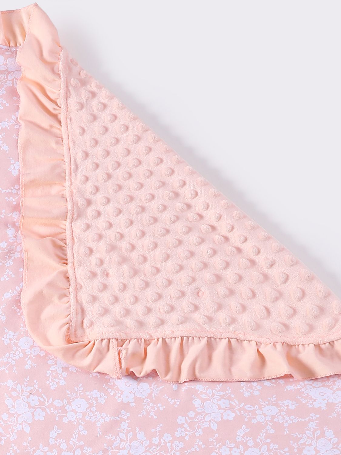 Blush Floral Minky Blanket