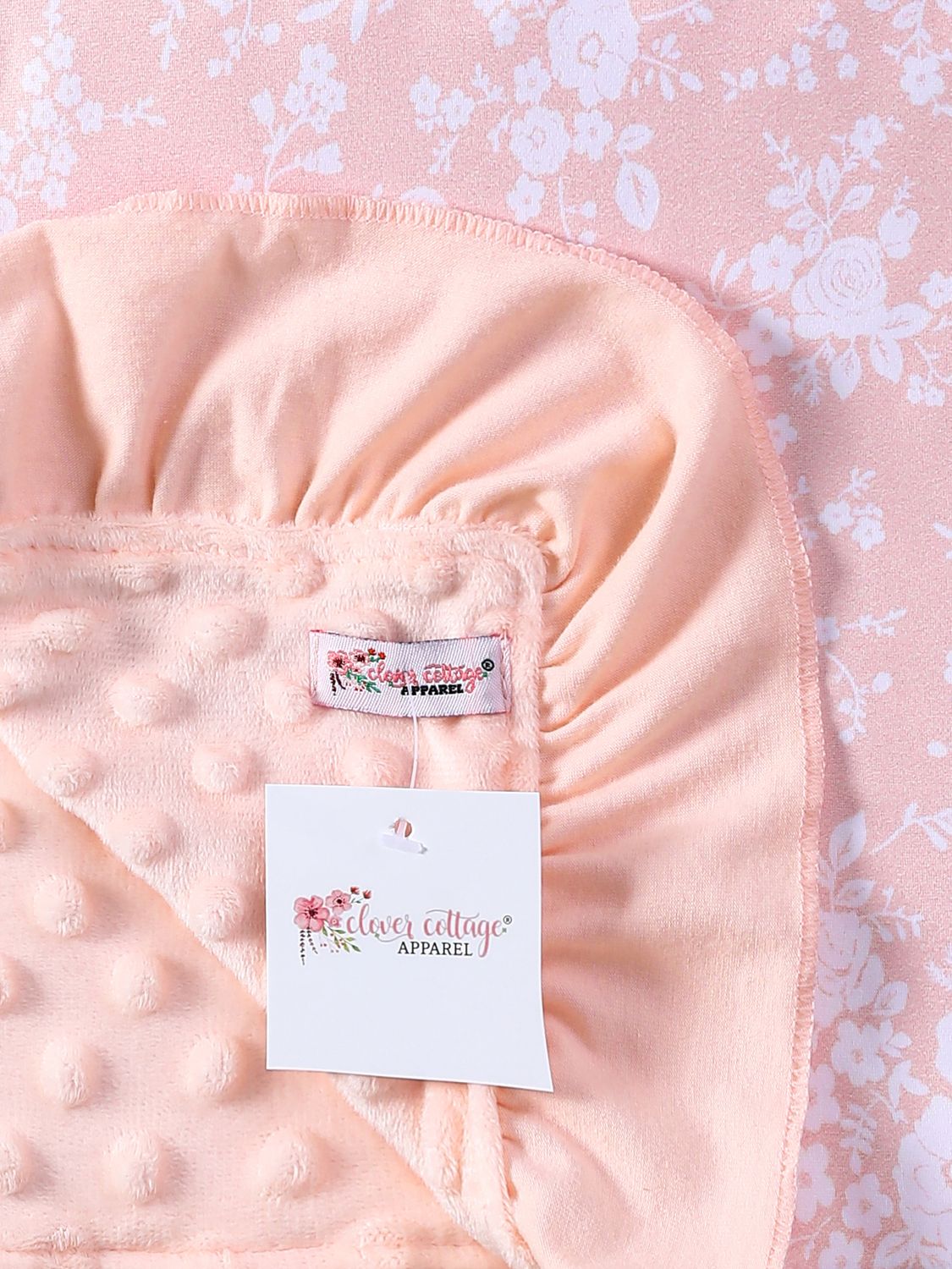 Blush Floral Minky Blanket