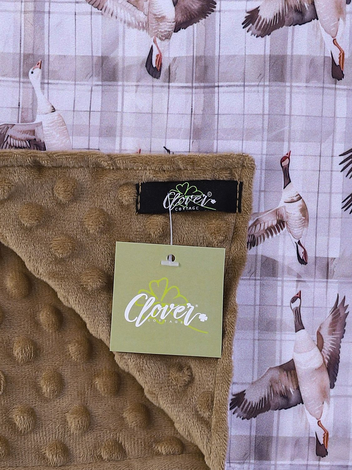Plaid Mallard Minky Blanket