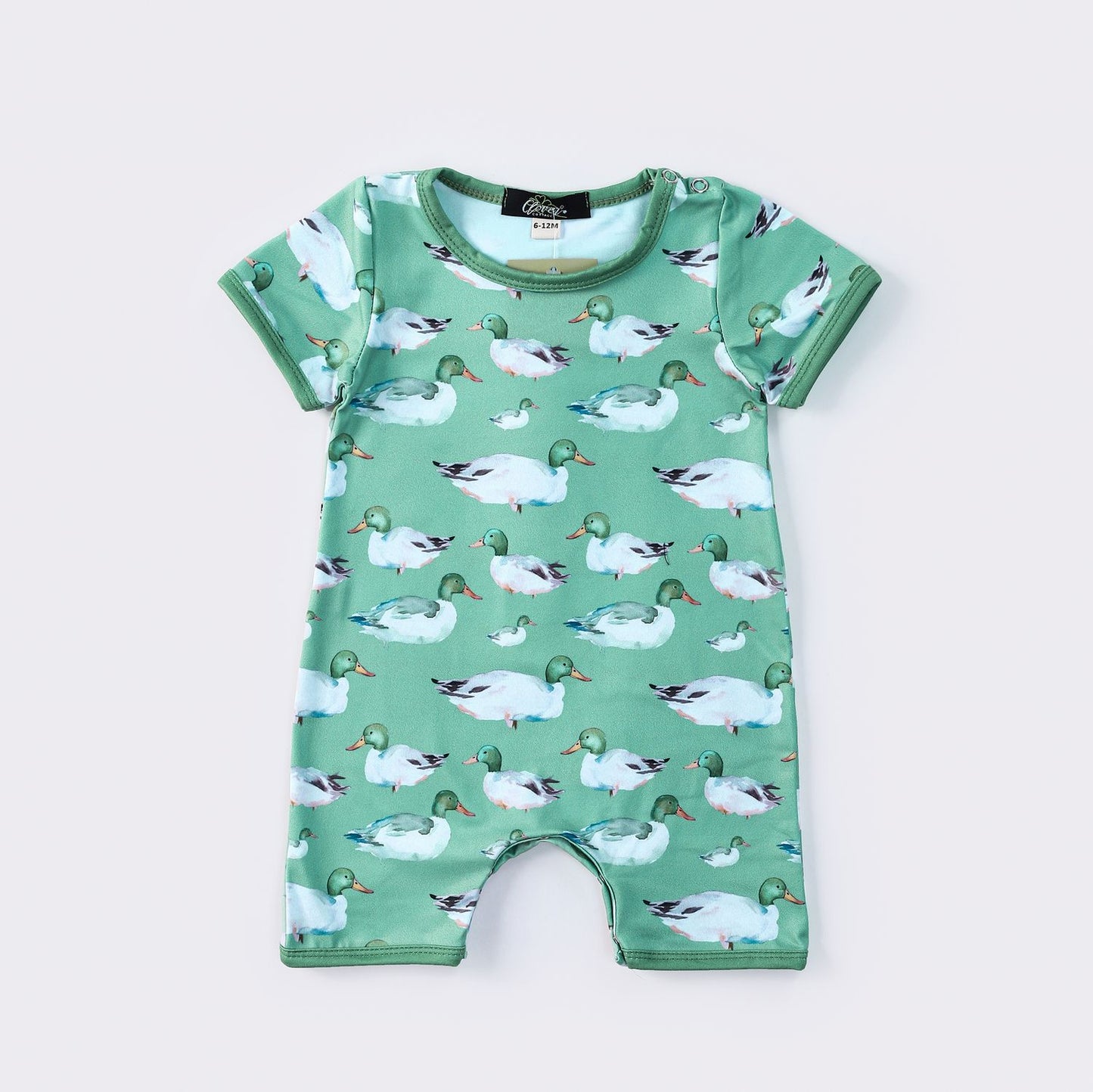 Green Mallard Boy Romper