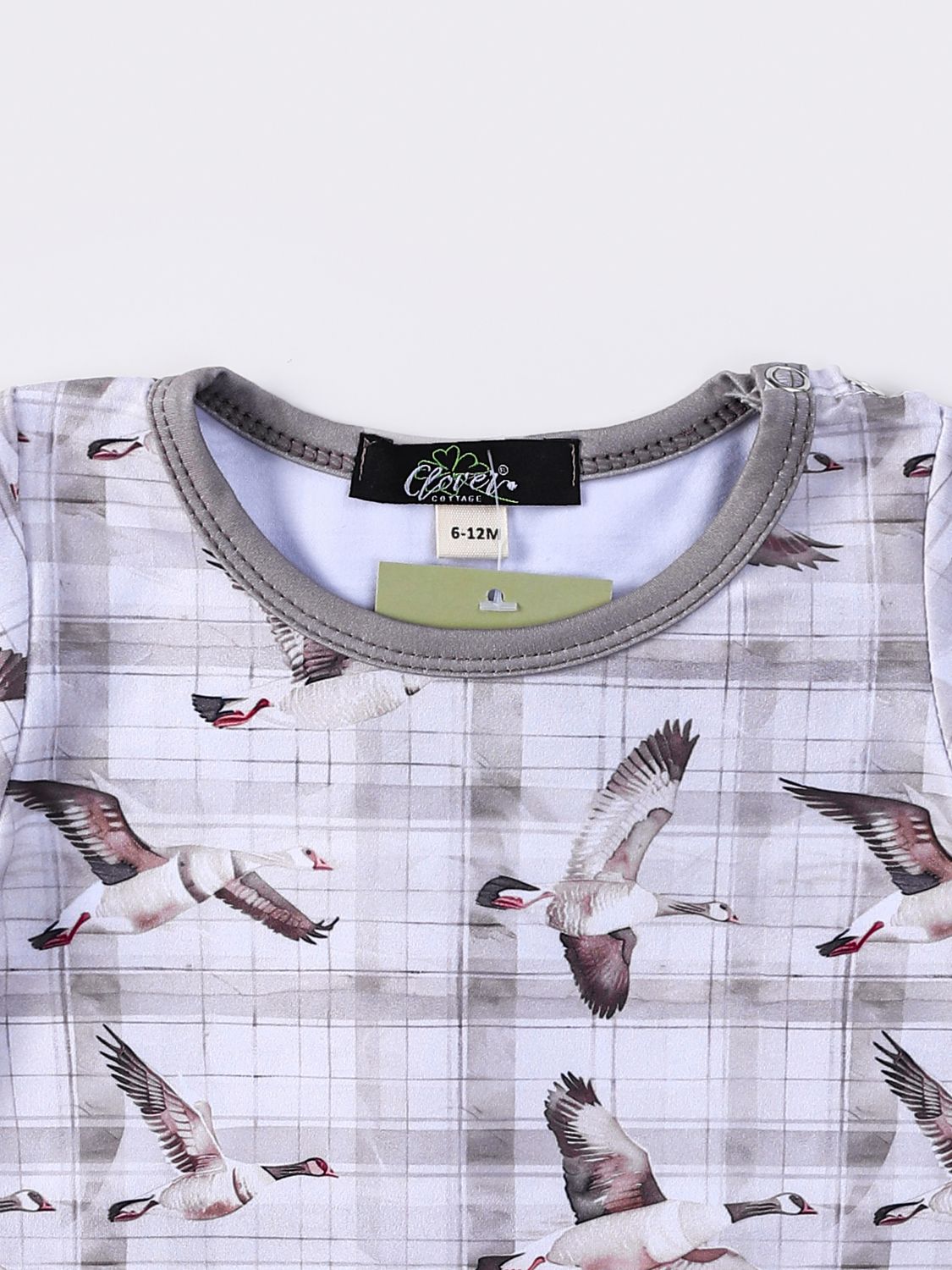 Plaid Mallard Boy Romper