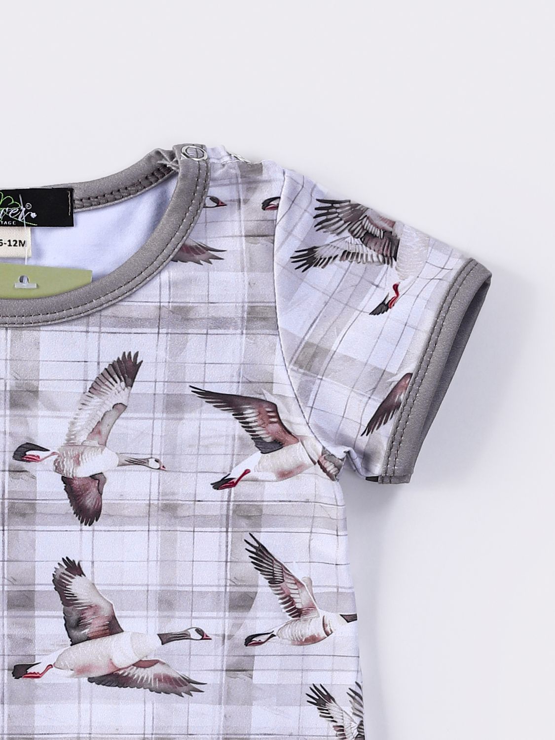 Plaid Mallard Boy Romper