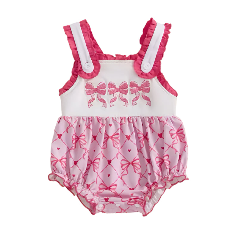 Pink Bow Delight Romper