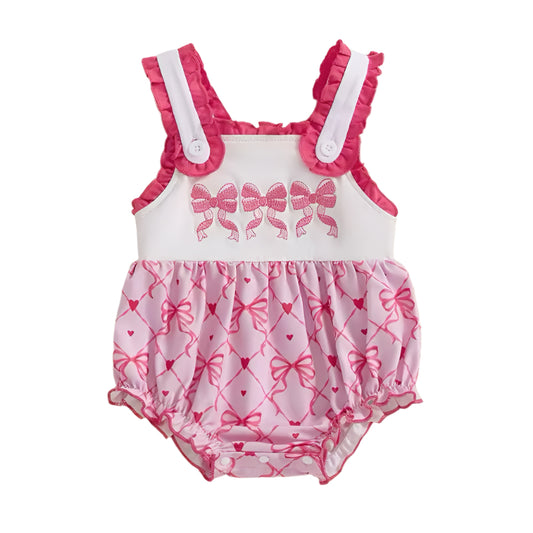 Pink Bow Delight Romper