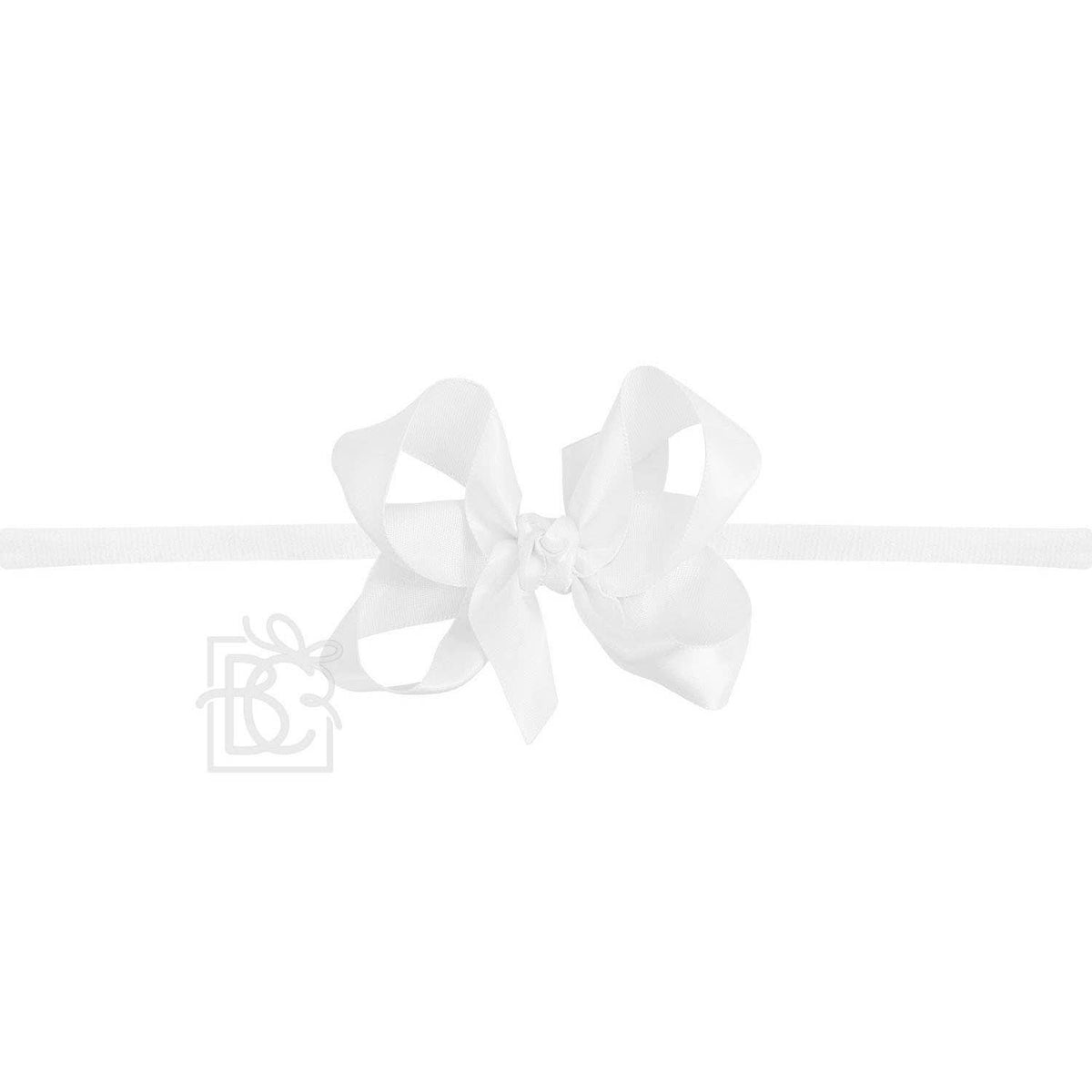 1/4" PANTYHOSE HEADBAND W/SATIN BOW