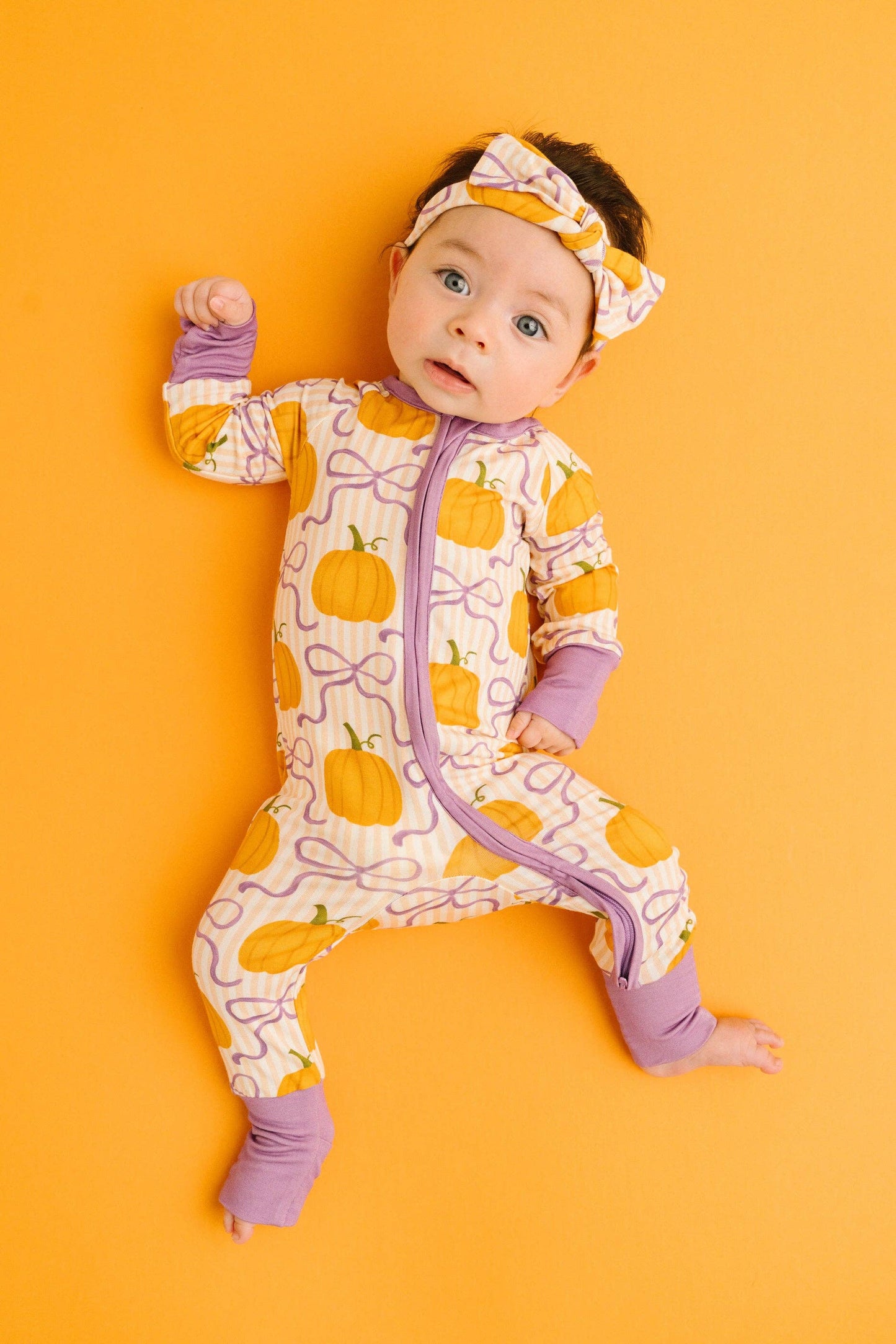 Pumpkin & Bows Bamboo Sleeper