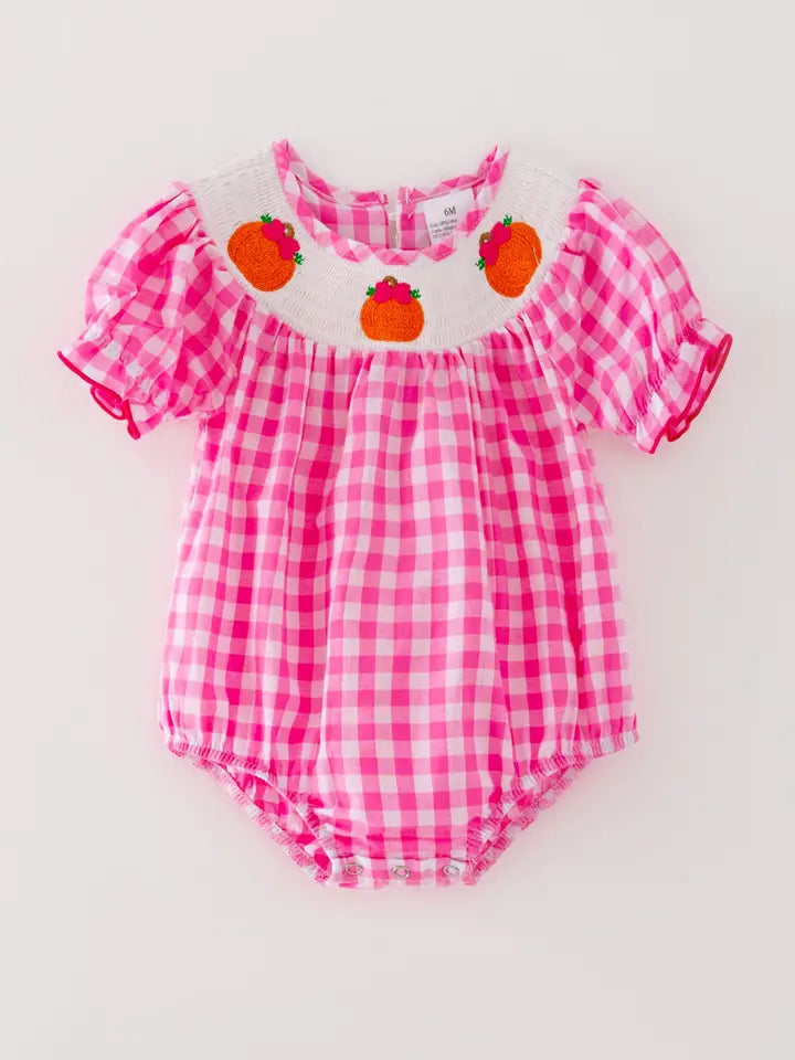 Petite Pumpkins Pink Romper