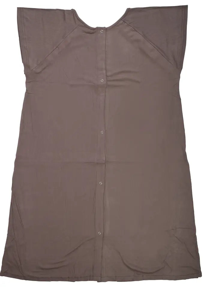 Cocoa Brown Maternity Mommy Labor & Delivery/ Nursing Gown