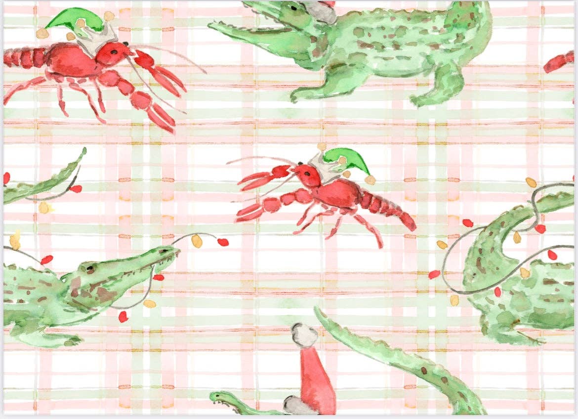 Gator/Crawfish Christmas Gown (Bamboo)