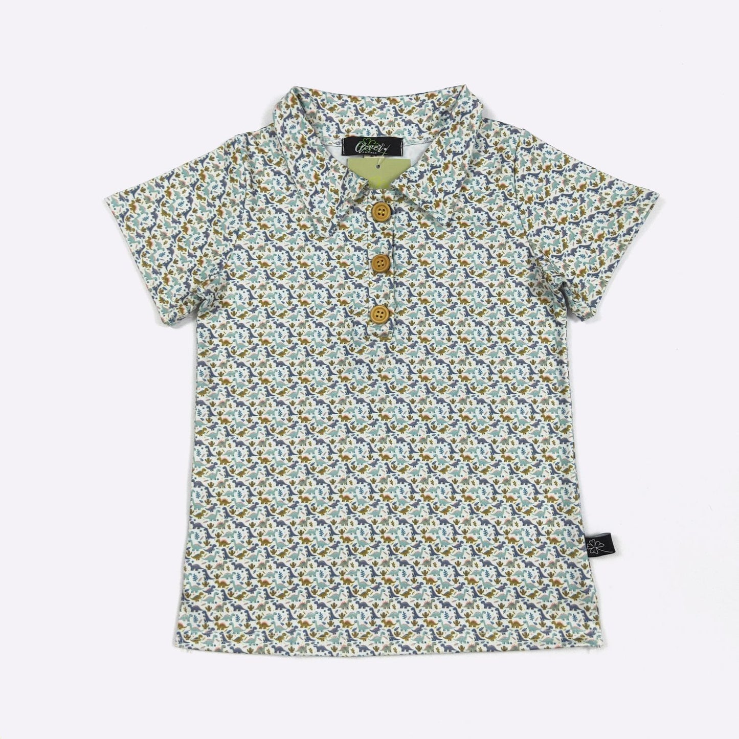 Brachiosaurus Boy Collar Shirt