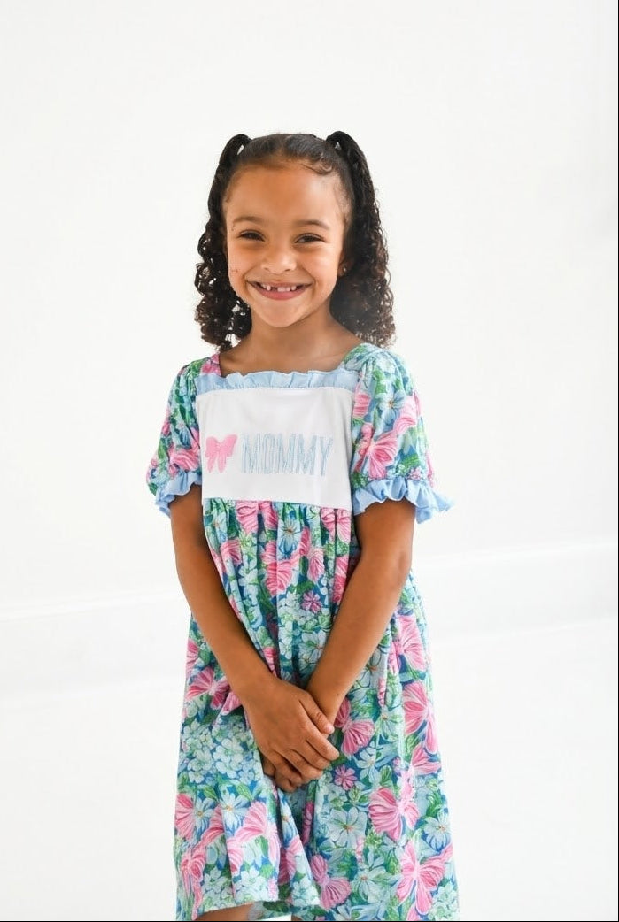 I Love Mommy Bow Dress