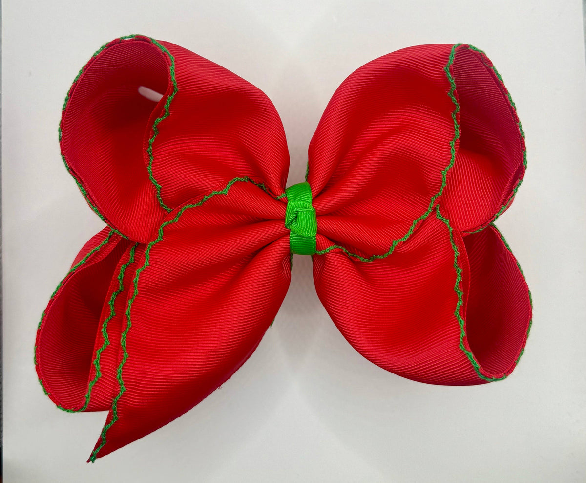 Red & Green Moonstitch