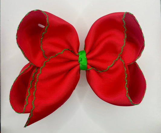 Red & Green Moonstitch
