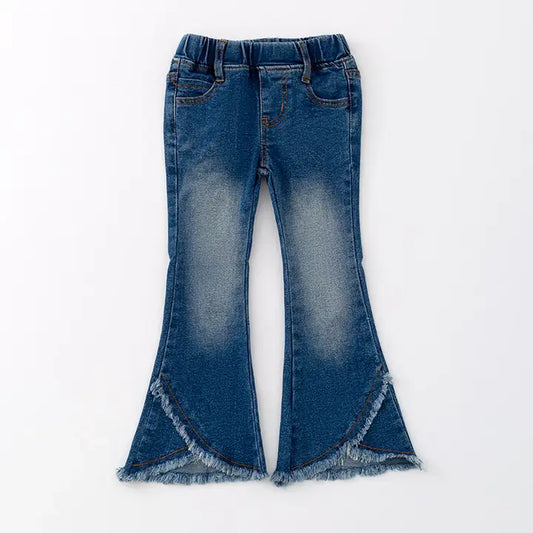 Dark Blue Denim Jean Bell Pant