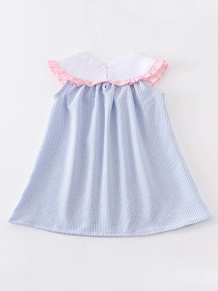 Easter Bunny Seersucker Dress