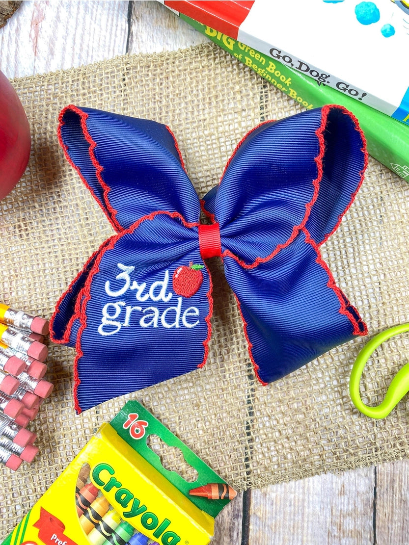 Navy/Red Grade Bows