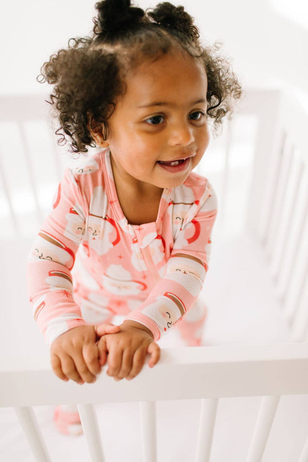 Zippy Bamboo Baby Pajama in Santa Cocoa | Ollie Jay
