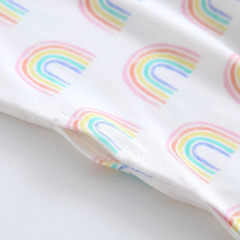 Forever Rainbow Zippered Baby Romper NICU Going Home Outfit