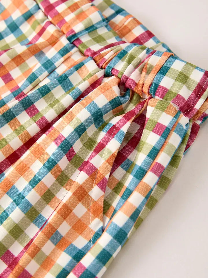 Fall Thanksgiving Color Plaid Turkey Boy Set (ETA:Mid-July)