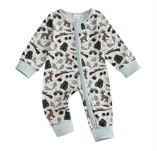 Tracking Bucks with Daddy Romper